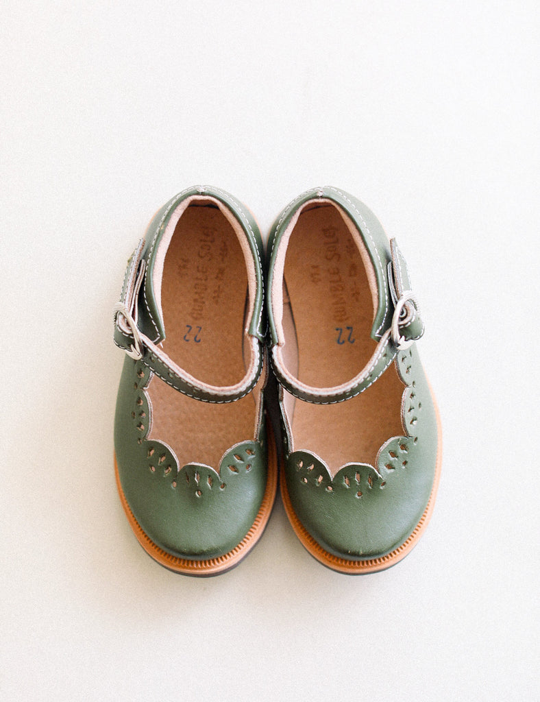 Florianna Shoes in English Green