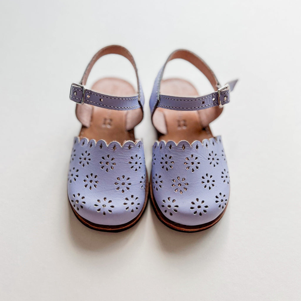 Magnolia Sandals | Lilac Leather | Waffle Sole