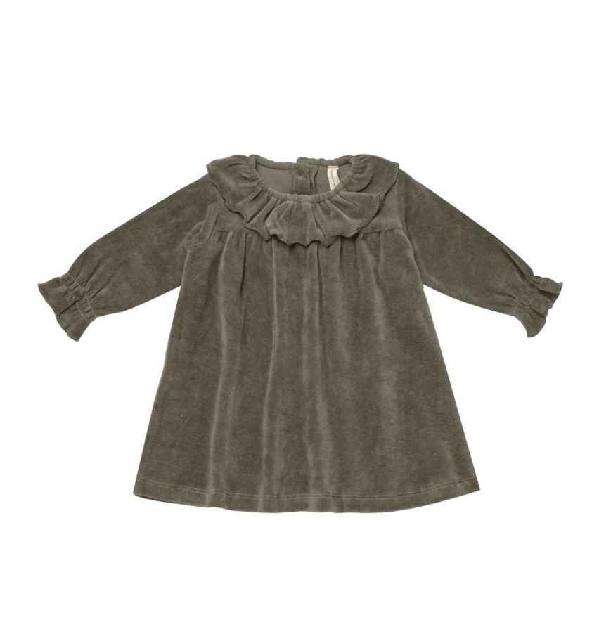 Velour Dress | Forest
