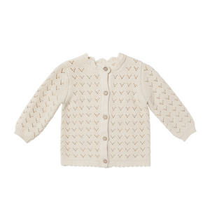 Scallop Cardigan | Natural