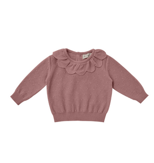 Petal Knit Sweater | Fig