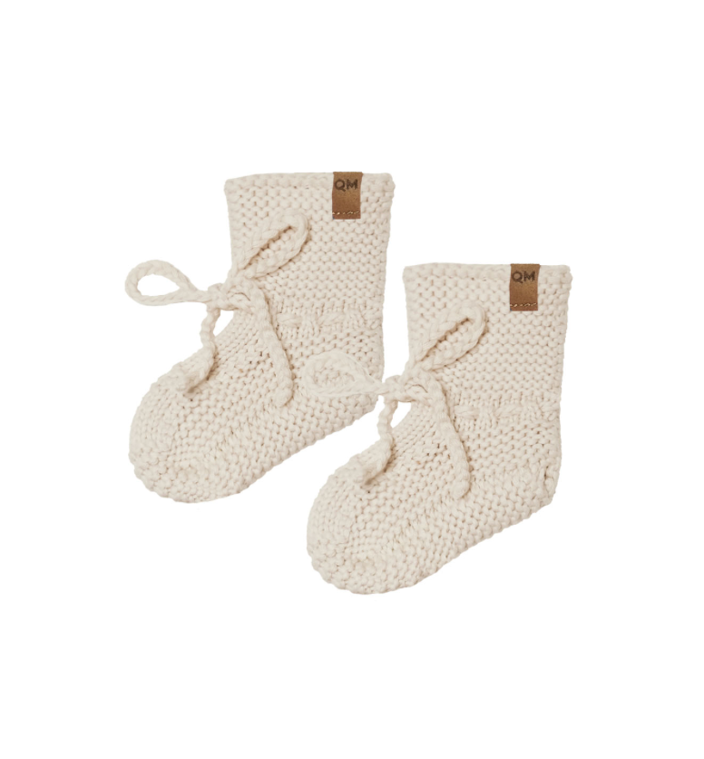 Knit Booties | Natural
